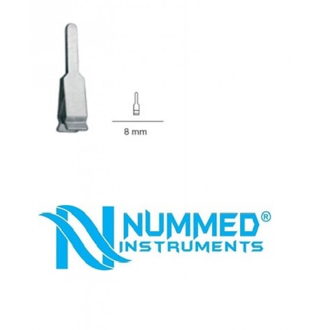 Micro Vessel Clip or Single Artery Clamps, 2 Pieces 1 Box, B-1 ,Diameter 0.3 - 1.0 mm, Length 8 mm Micro Vessel Clip or Single Artery Clamps, 2 Pieces 1 Box, B-1 ,Diameter 0.3 - 1.0 mm, Length 8 mm